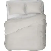 Kayori dekbedovertrek Naka offwhite - biologisch katoen - 260 x 220 cm
