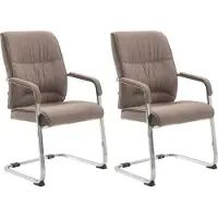 CLP Set van 2 losse fauteuils, model Anubis XL, met armleuningen, kleur taupe