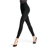 Falke Seamless Shaping eenkleurig materiaal legging dames zwart - maat XS 34-36