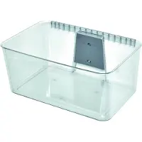IDesign Opbergbox Wallspace XL met Muurbeugel Transparant (45,3 x 31,3 x 20,3 cm)