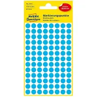 Avery Markeringspunten Ø 8 mm, blauw 3011 - 8 stuks