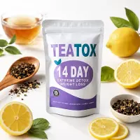 Teatox 14 Dagen Detox Thee – Vegan Afslankkuur – Buikvet Verbranden / Snel Afvallen / Detox / Fatburner / Thee Kuur / Gewicht Verliezen