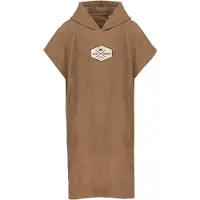 Surf Monkey Surfponcho - Biologisch katoen / Geborduurd logo (beige L-XL)