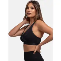 Dorina level 4 sportbh Extreme met ritssluiting zwart female | Maat: 3XL