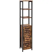 Begryf - Badkamerkast - Rustiek bruin/zwart - Metaal - 37x30x167 cm