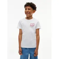 Tommy Hilfiger Shirt 'Outline Flag Logo' wit