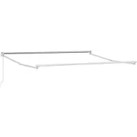 vidaXL Inklapbaar Zonnewering Frame Wit 300 x 250 cm Aluminium