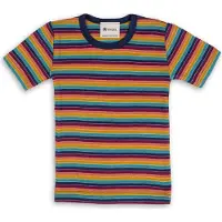Engel - Kinder Unterhemd S/S - Merino-ondergoed 116, meerkleurig