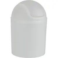 Wenko Schwingdeksel emmer, Arktis Wit, 1,5 liter