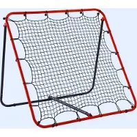 Markenlos voetbal rebounder, 4'x4', staal - verstelbaar terugkaatsnet