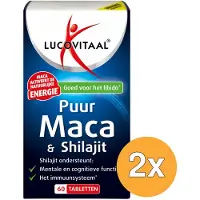 Lucovitaal 2x Maca & Shilajit Puur (60 tabletten)