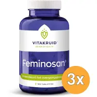 Vitakruid 3x Feminosan Overgang Complex Oa Rode Klaver & Hop (180 tabletten)