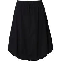 Ulla Popken - Dames - Midi-rok - Zwart - Maat 42+