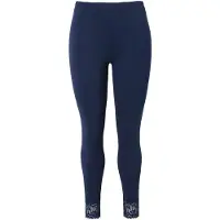 Ulla Popken - Dames - Legging kanten zoom - Nachtblauw - Maat 66+