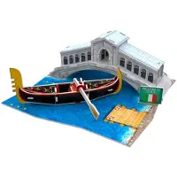 Cubicfun 3D puzzel Rialto Bridge Italy 16,5 cm foam 29 stukjes