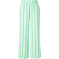 Studio Untold - Dames - Mousseline broek wijde pijpen strepen - Mintgroen - Maat 52