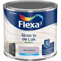 Flexa - Strak In De Lak Buitenlak Zijdeglans - Silver Mauve - Mengverf - 500 Ml