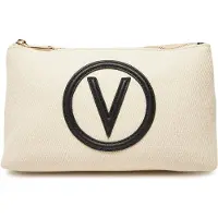 Valentino Utensil zak Covent Soft Cosmetic Case Naturale / Nero Crème