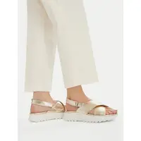 Clarks Dames Dashlite Wish Enkelband Sandalen Gold Leather