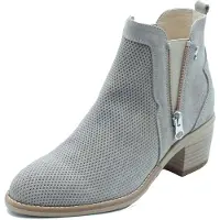 Nero Giardini Enkellaarsje 'Tronchetti con tacco Donna E615120D Velour Creta pelle beige' beige gemêleerd