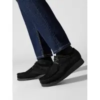 Clarks Veterschoen 'Wallabee' zwart