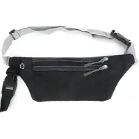 INF Hondenriem handsfree met heuptas Black