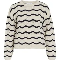 Vila Trui 'VIWave' crème / zwart