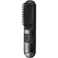 INF Draadloze Haarstijltang Borstel - Draagbaar & Oplaadbaar met Instelbare Temperatuur Black