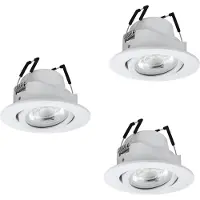 Eglo Set van 3 inbouwspots Saliceto-Z smart wit
