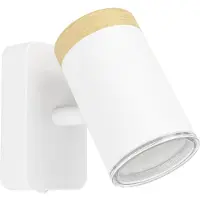 Eglo Consuma Spot - Badkamer - GU10 - 11 cm - Wit/Bruin