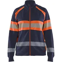 Blakläder 3505 Dames sweatshirt met rits High Vis