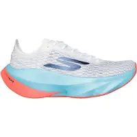 SKECHERS SKX AERO TEMPO Dames Sportschoenen - Wit / Turquoise / Coral