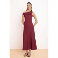 Trendyol Gestreepte mouwloze maxi-jurk voor dames in A-lijn model