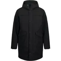 JP 1880 Regular Fit Parka zwart, Effen