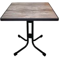Attends Limburg Vintage Opklapbare Terrastafel 70 X 70cm - Houtlook FN993