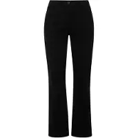 Ulla Popken - Dames - Jeans Mandy recht 5-pocketmodel comfortabele tailleband - Klassiek zwart - Maat 24