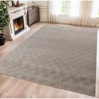 Muratap Vivant chesterfield vloerkleed laagpolig effen beige- 200x290 cm