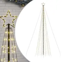 vidaXL LED-kerstboom met spikes 1534 LEDs warm wit 500 cm