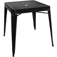 Bolero Vierkante Bistro Tafel Zwart 66cm - GC867