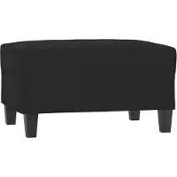 vidaXL Voetenbank 70x55x41 cm microvezelstof zwart