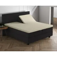 Dreamhouse Splittopper hoeslaken - dubbel jersey - crème - 160x200/220 cm
