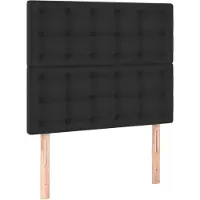 vidaXL Hoofdbord zwart 90x5x118/128 cm kunstleer