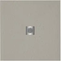 ZEZA Grade Douchebak - 80x80cm - antislip - antibacterieel - mineraalmarmer - vierkant - mat new pearl (beige) 400000000000019915