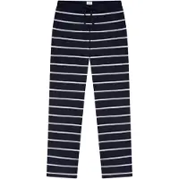 Schiesser Pyjamabroek ' Mix Relax ' donkerblauw / wit