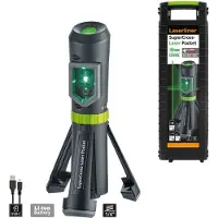 Laserliner SuperCross-Laser Pocket Plus Kruislijnlaser Incl. Integreerd Statief In Tas - 2 Lijnen - Groen - 40m