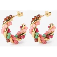Sissy-Boy Gold plated twisted oorringen