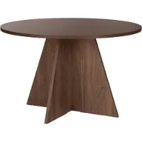CALICOSY - Eettafel met ronde blad D120 cm - ARIA