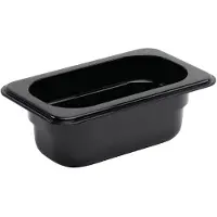 Vogue Gastronormbak Vogue, polycarbonaat, zwart, GN1/9, 65mm diep