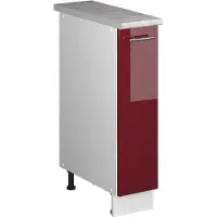 Vicco Apotheekkast Fame-Line, Bordeauxrode hoogglans/Wit, 20 cm, WB Marmer