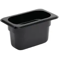 Vogue GN bakken plastic 1/9 | 2 Formaten - zwart